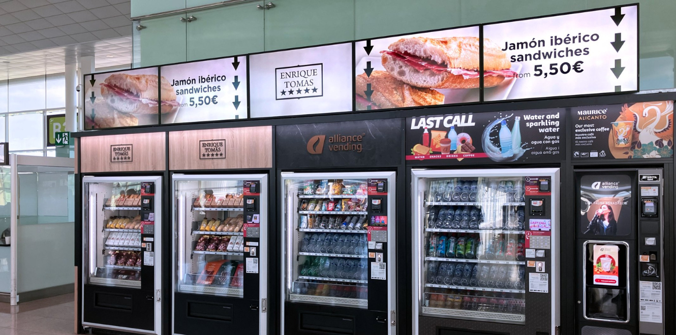 Enrique Tomás chooses nsign.tv for its new vending machines